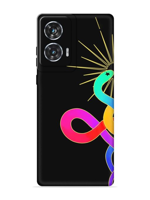 Art Geometric Abstraction Embossed Soft Silicone Case for Motorola Moto Edge 50 Fusion (5G) Zapvi