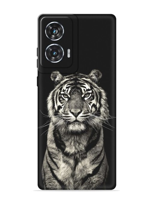 Tiger Art Embossed Soft Silicone Case for Motorola Moto Edge 50 Fusion (5G)