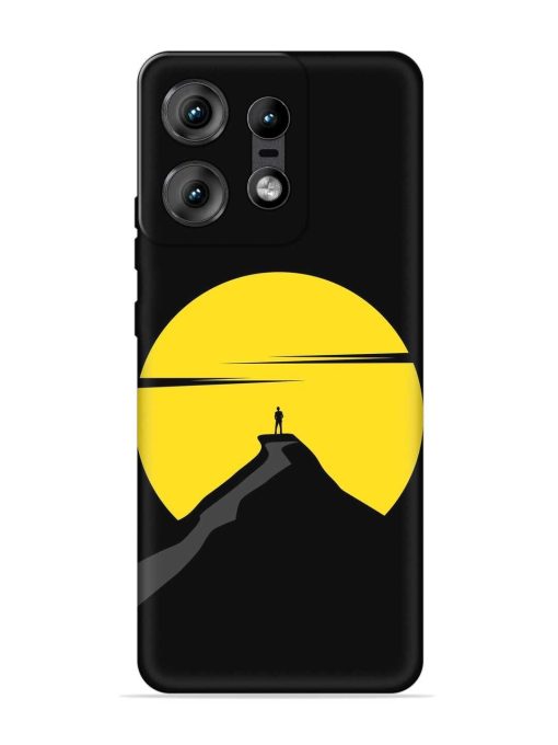 Black Ultra Vector Embossed Soft Silicone Case for Motorola Moto Edge 50 Pro (5G) Zapvi