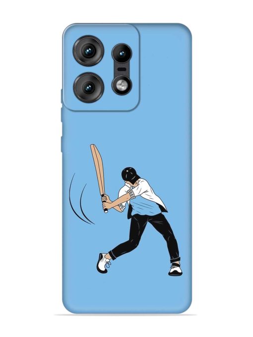 Cricket Gully Boy Embossed Soft Silicone Case for Motorola Moto Edge 50 Pro (5G) Zapvi