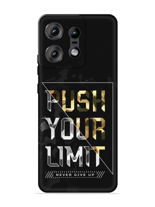 Push Your Limits Embossed Soft Silicone Case for Motorola Moto Edge 50 Pro (5G)