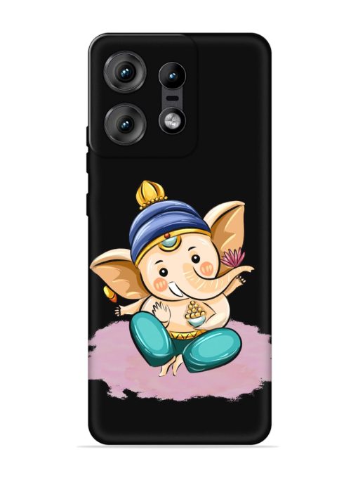 Bal Ganesh Vector Art Embossed Soft Silicone Case for Motorola Moto Edge 50 Pro (5G) Zapvi