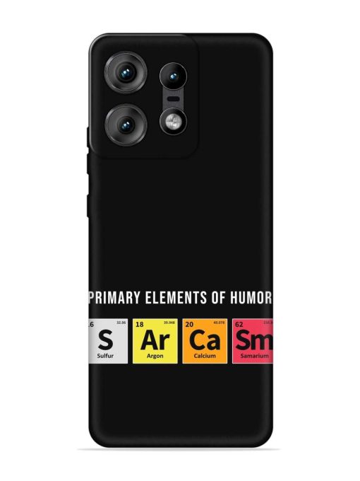 Primary Elements Humor Embossed Soft Silicone Case for Motorola Moto Edge 50 Pro (5G)