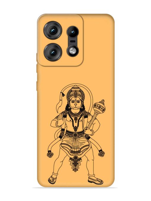 Indian God Hanuman Embossed Soft Silicone Case for Motorola Moto Edge 50 Pro (5G)