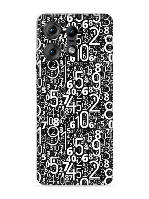 Many Numbers Different Embossed Soft Silicone Case for Motorola Moto Edge 50 Pro (5G)