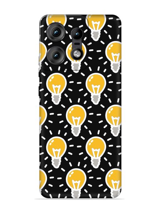 Light Bulb Seamless Embossed Soft Silicone Case for Motorola Moto Edge 50 Pro (5G)