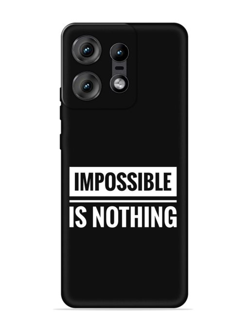 Impossible Is Nothing Embossed Soft Silicone Case for Motorola Moto Edge 50 Pro (5G)