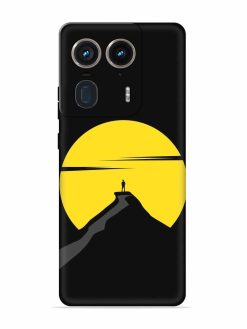 Black Ultra Vector Embossed Soft Silicone Case for Motorola Moto Edge 50 Ultra (5G)