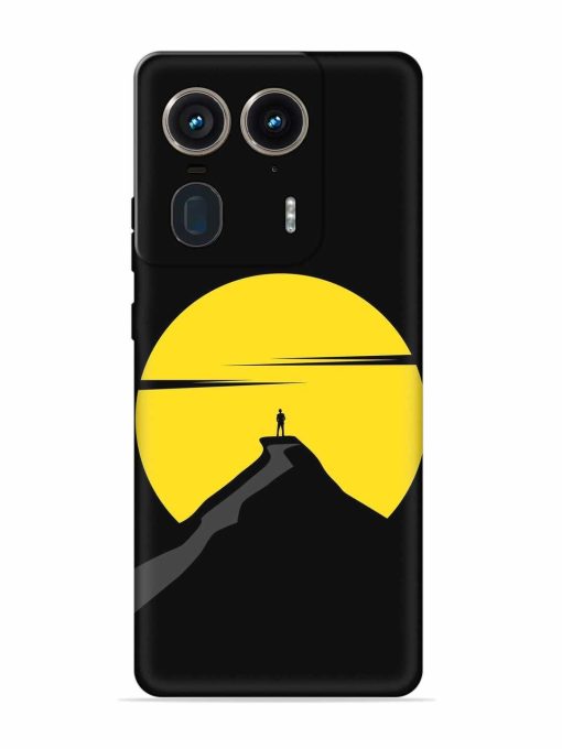 Black Ultra Vector Embossed Soft Silicone Case for Motorola Moto Edge 50 Ultra (5G) Zapvi