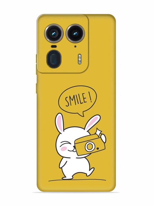 Hey Smile Please Embossed Soft Silicone Case for Motorola Moto Edge 50 Ultra (5G) Zapvi