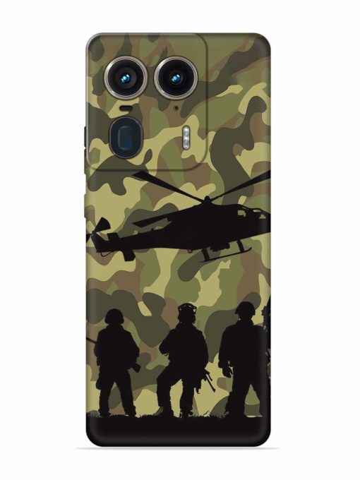 Army Heros Embossed Soft Silicone Case for Motorola Moto Edge 50 Ultra (5G) Zapvi