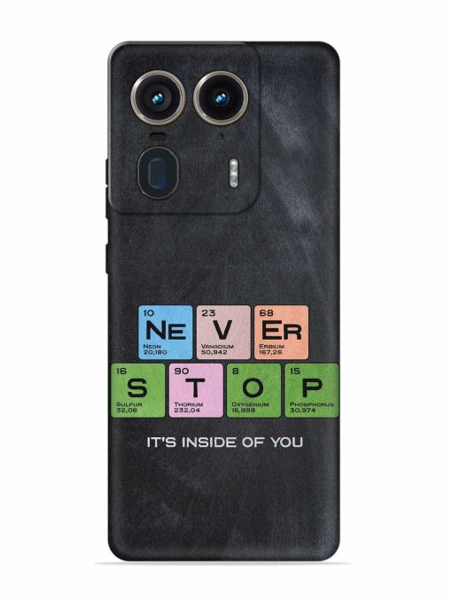 Never Stop It'S Inside Of You Embossed Soft Silicone Case for Motorola Moto Edge 50 Ultra (5G)