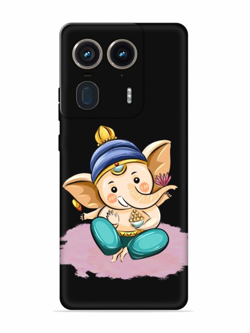 Bal Ganesh Vector Art Embossed Soft Silicone Case for Motorola Moto Edge 50 Ultra (5G) Zapvi