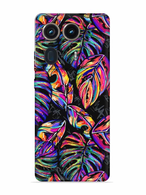 Tropical Seamless Vector Embossed Soft Silicone Case for Motorola Moto Edge 50 Ultra (5G) Zapvi