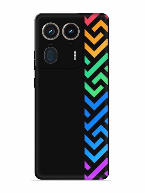 Colorshape Stripes Embossed Soft Silicone Case for Motorola Moto Edge 50 Ultra (5G)