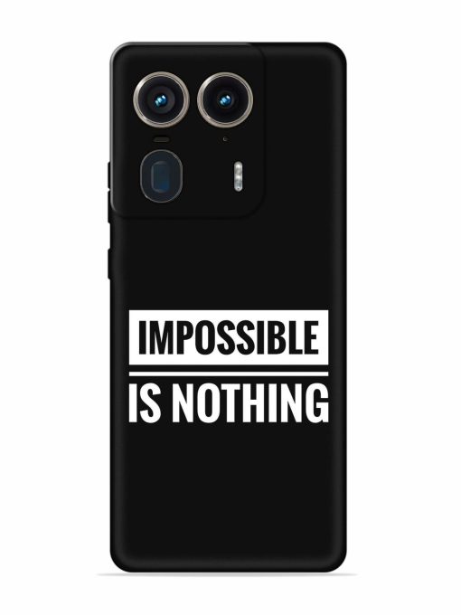 Impossible Is Nothing Embossed Soft Silicone Case for Motorola Moto Edge 50 Ultra (5G) Zapvi