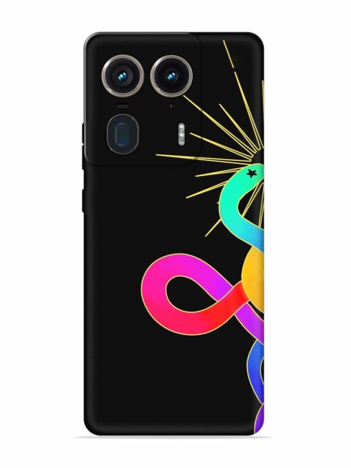 Art Geometric Abstraction Embossed Soft Silicone Case for Motorola Moto Edge 50 Ultra (5G)