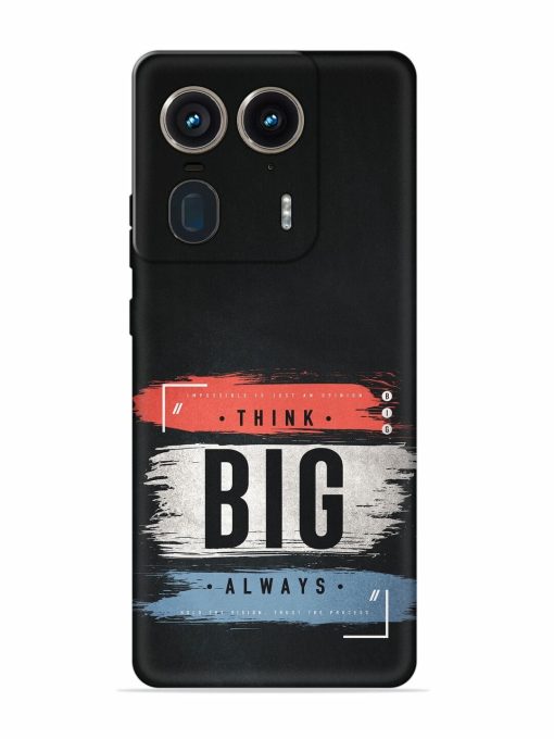 Think Big Always Embossed Soft Silicone Case for Motorola Moto Edge 50 Ultra (5G)