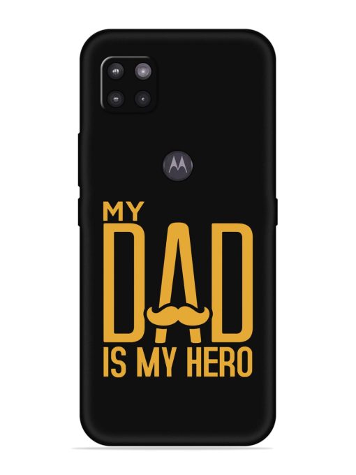 My Dad Is My Hero Embossed Soft Silicone Case for Motorola Moto G Zapvi