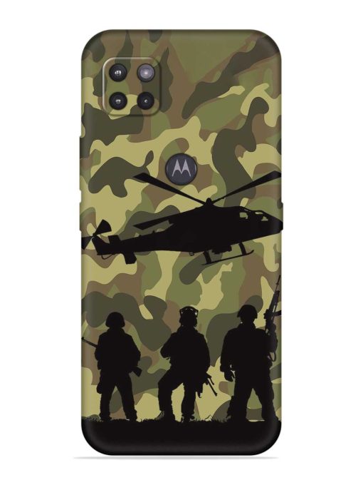 Army Heros Embossed Soft Silicone Case for Motorola Moto G Zapvi