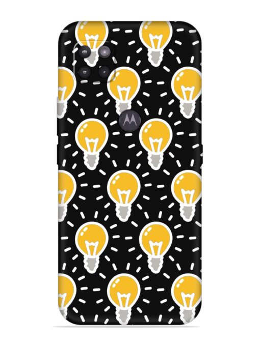 Light Bulb Seamless Embossed Soft Silicone Case for Motorola Moto G