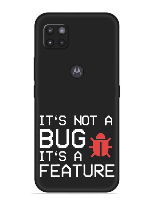 Not Bug Feature Embossed Soft Silicone Case for Motorola Moto G Zapvi