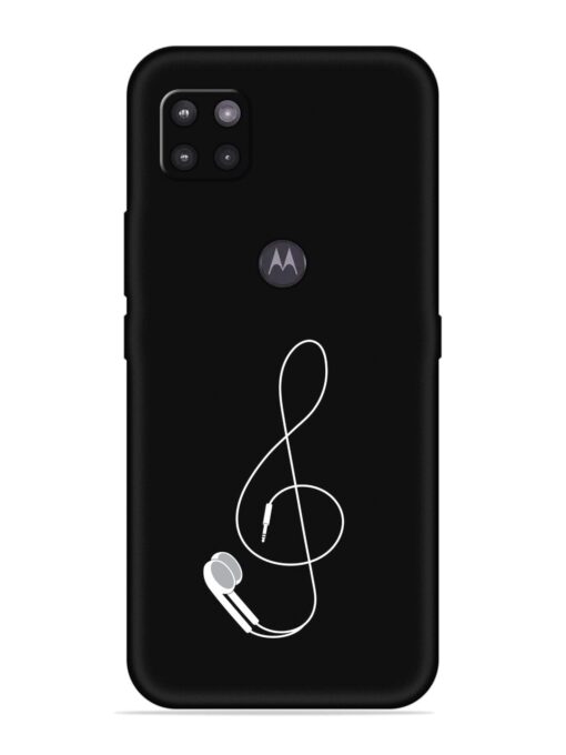 Music Earphone Vector Embossed Soft Silicone Case for Motorola Moto G Zapvi