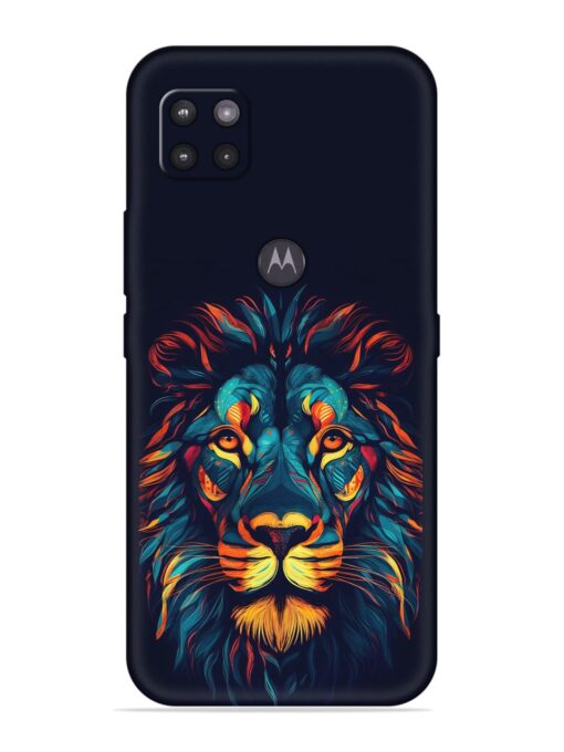 Colorful Lion Embossed Soft Silicone Case for Motorola Moto G Zapvi