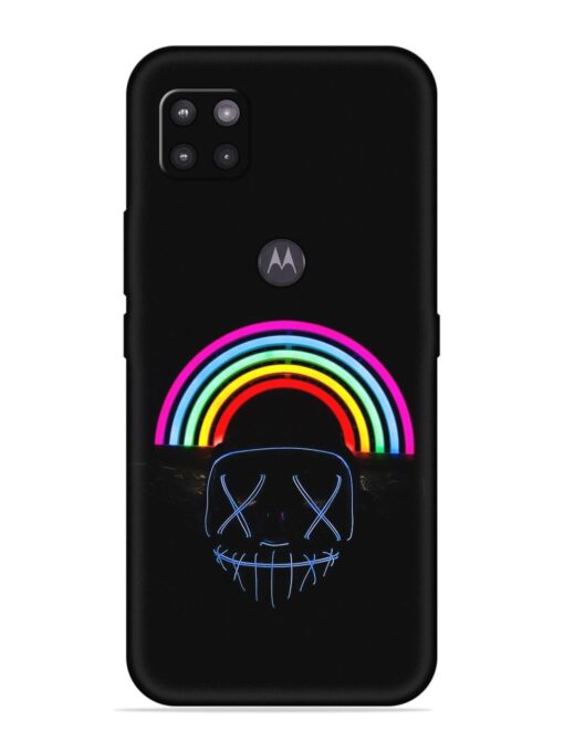 Mask Rainbow Embossed Soft Silicone Case for Motorola Moto G Zapvi