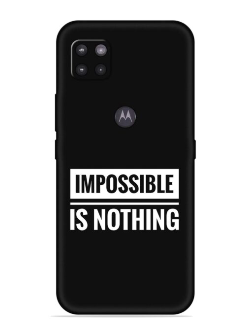 Impossible Is Nothing Embossed Soft Silicone Case for Motorola Moto G Zapvi