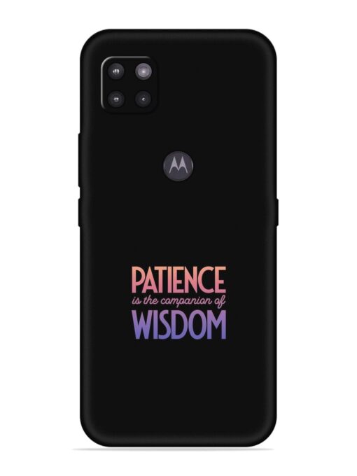 Patience Is The Embossed Soft Silicone Case for Motorola Moto G Zapvi