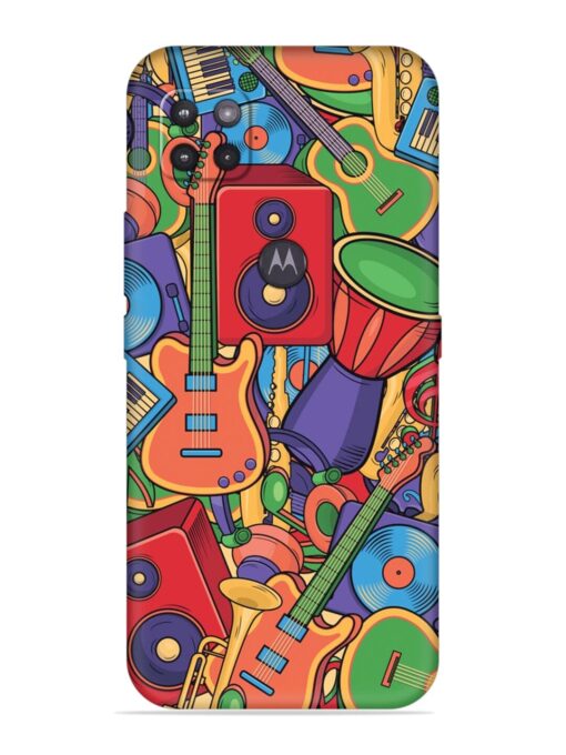 Colorful Music Art Embossed Soft Silicone Case for Motorola Moto G Zapvi