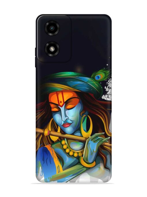 Krishna Art Embossed Soft Silicone Case for Motorola Moto G04 Zapvi