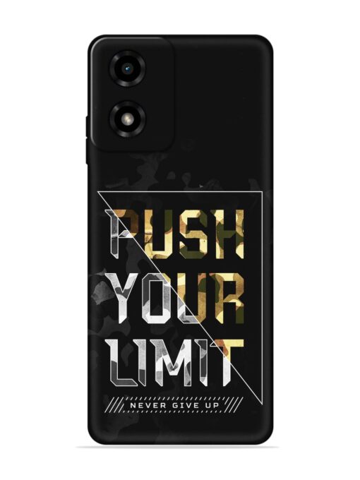 Push Your Limits Embossed Soft Silicone Case for Motorola Moto G04 Zapvi