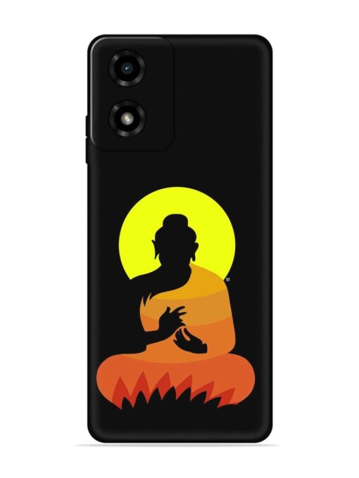 Buddha Art Black Embossed Soft Silicone Case for Motorola Moto G04 Zapvi