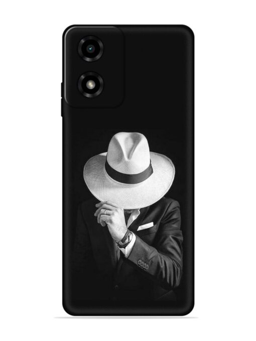 Men Under Hat Embossed Soft Silicone Case for Motorola Moto G04 Zapvi