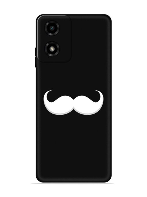 Mustache Vector Embossed Soft Silicone Case for Motorola Moto G04 Zapvi