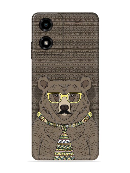 Grizzly Bear Embossed Soft Silicone Case for Motorola Moto G04 Zapvi