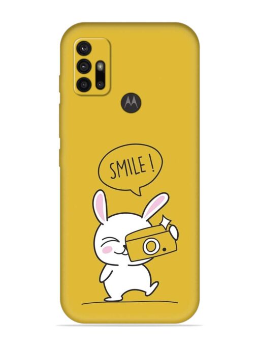 Hey Smile Please Embossed Soft Silicone Case for Motorola Moto G10