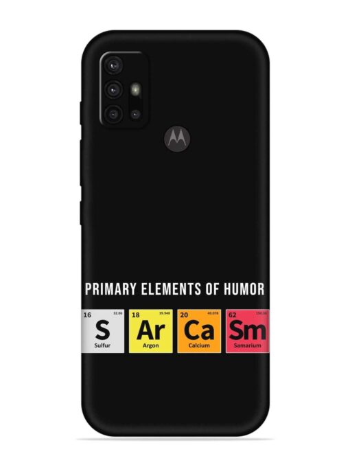 Primary Elements Humor Embossed Soft Silicone Case for Motorola Moto G10 Zapvi