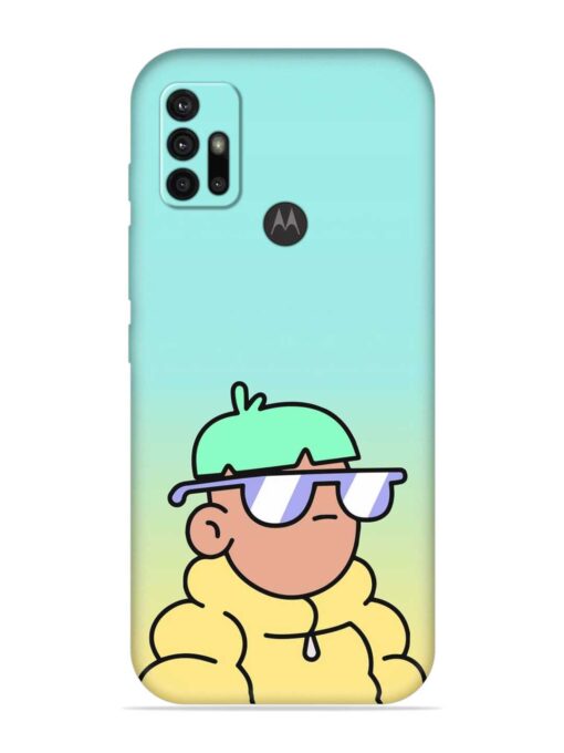 Doodles Cool Character Embossed Soft Silicone Case for Motorola Moto G10 Zapvi