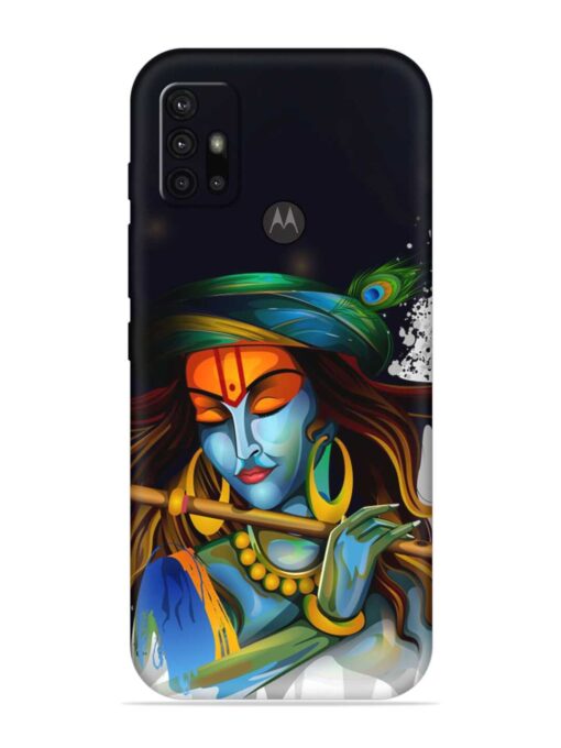 Krishna Art Embossed Soft Silicone Case for Motorola Moto G10 Power