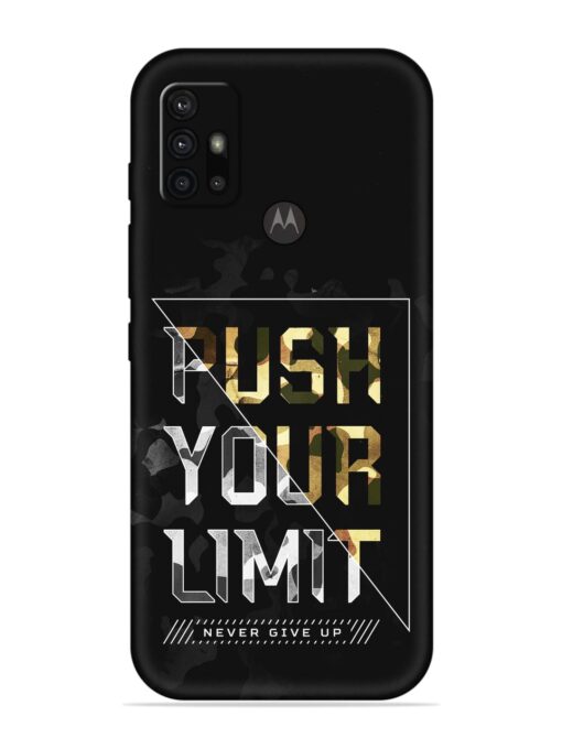 Push Your Limits Embossed Soft Silicone Case for Motorola Moto G10 Power