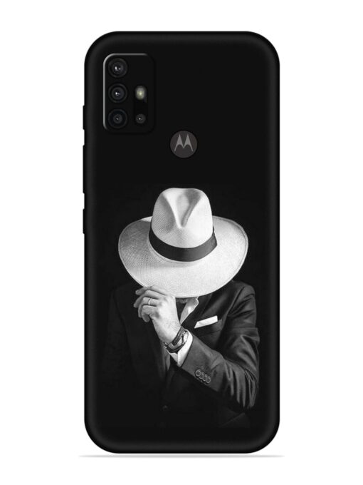 Men Under Hat Embossed Soft Silicone Case for Motorola Moto G10 Power Zapvi