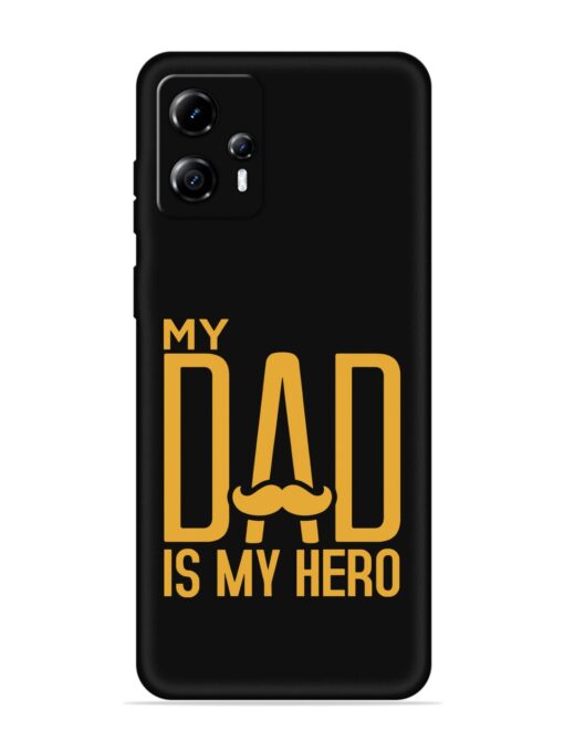 My Dad Is My Hero Embossed Soft Silicone Case for Motorola Moto G13 Zapvi