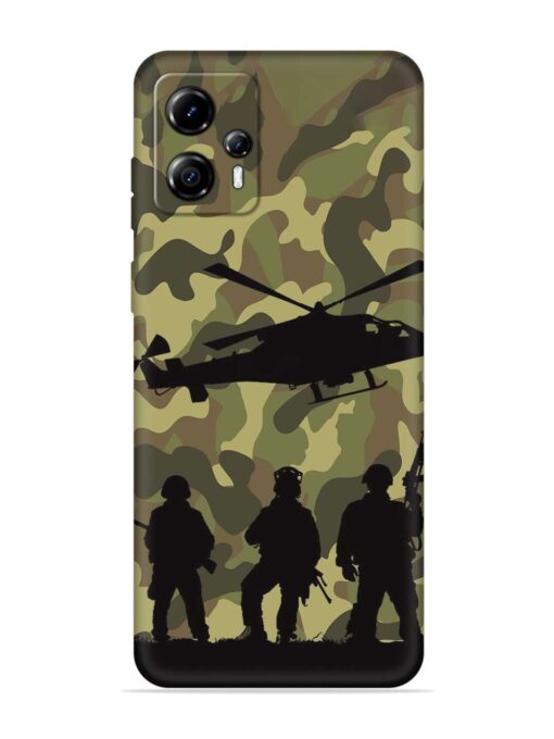 Army Heros Embossed Soft Silicone Case for Motorola Moto G13 Zapvi