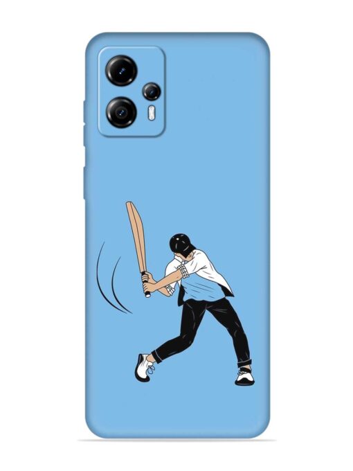 Cricket Gully Boy Embossed Soft Silicone Case for Motorola Moto G13 Zapvi