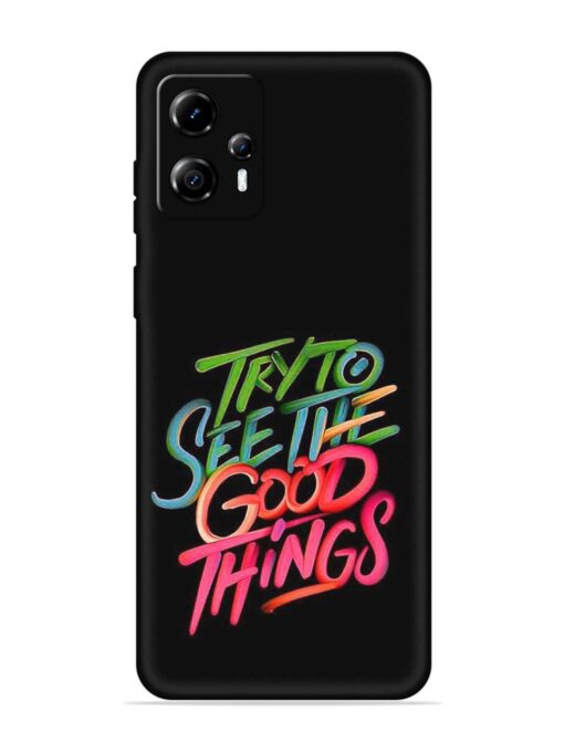 Try To See The Good Things Embossed Soft Silicone Case for Motorola Moto G13