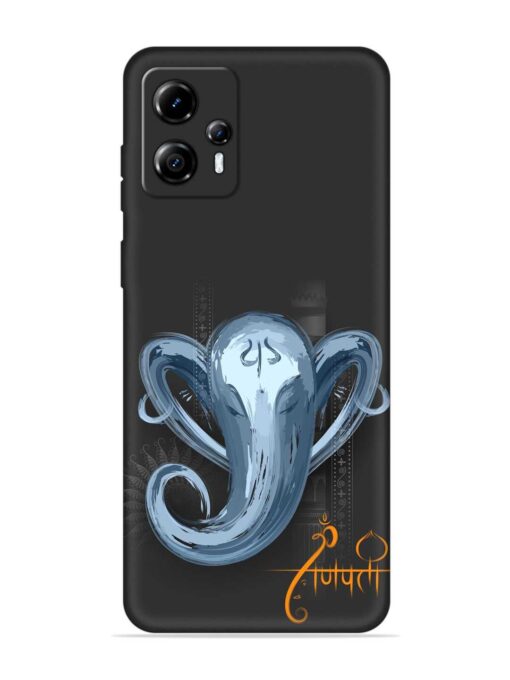 Illustration Lord Ganpati Embossed Soft Silicone Case for Motorola Moto G13 Zapvi