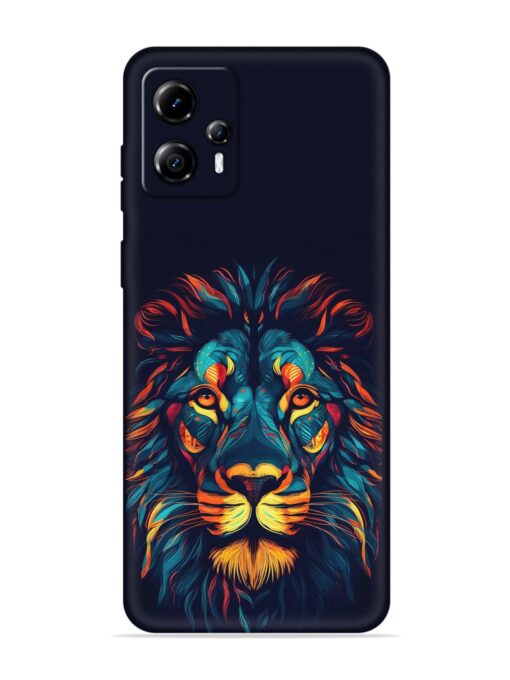 Colorful Lion Embossed Soft Silicone Case for Motorola Moto G13 Zapvi